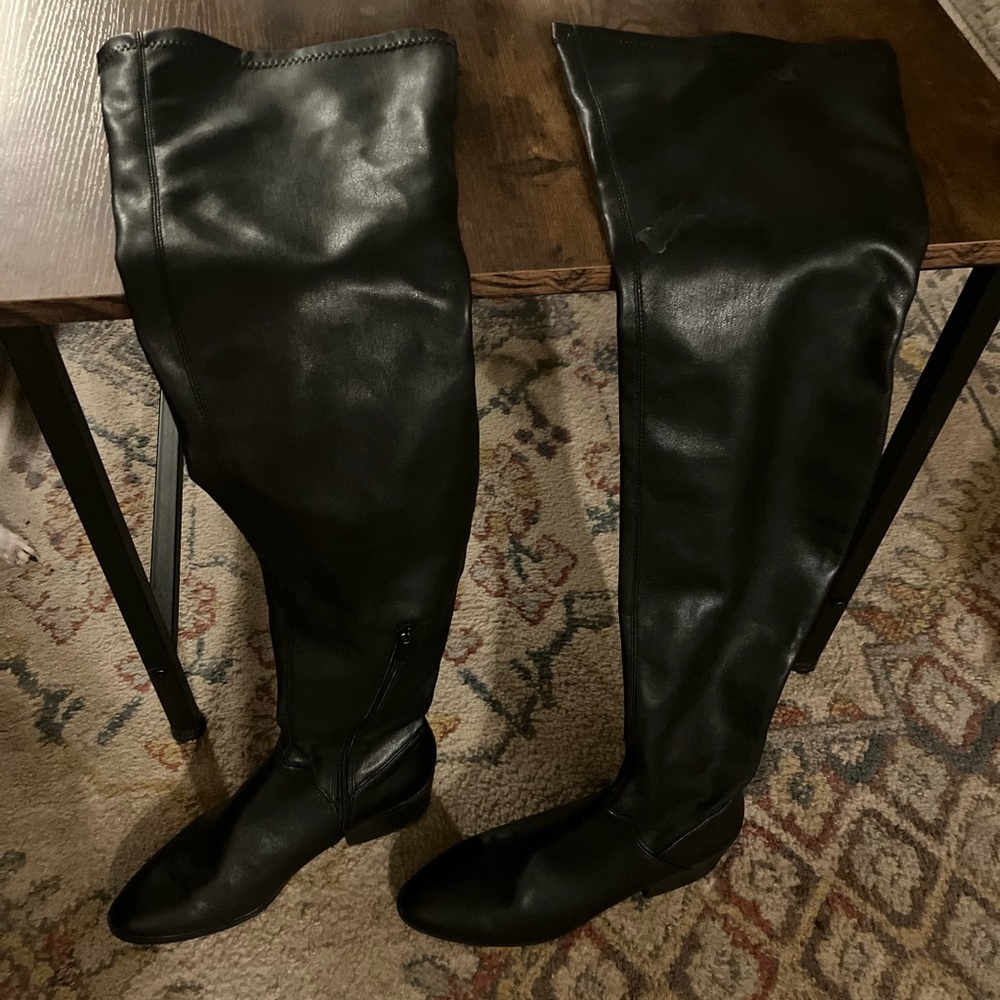 Black Thigh high boots never worn